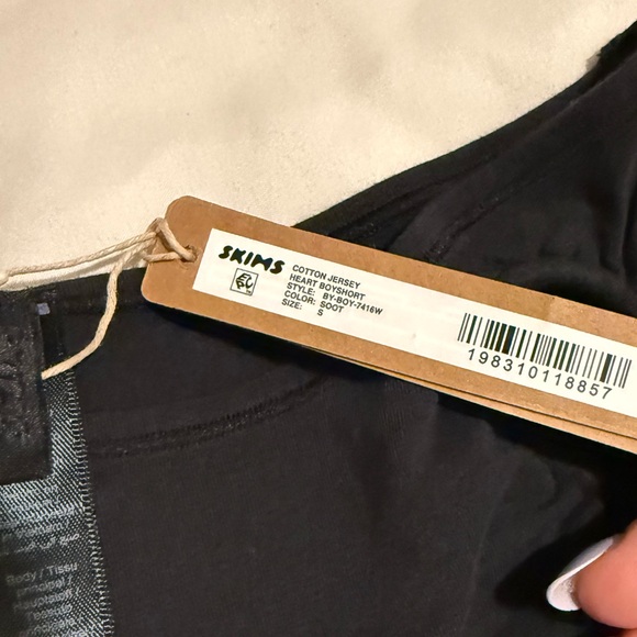 SKIMS Heart Cotton Jersey Boy Short - Picture 6 of 6